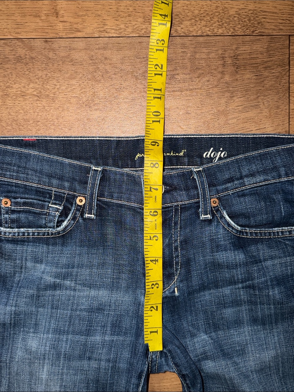 7 For All Mankind Size 26 Dojo Jeans Made In USA Sexy Denim Coastal Cowgirl Farm - Picture 14 of 16
